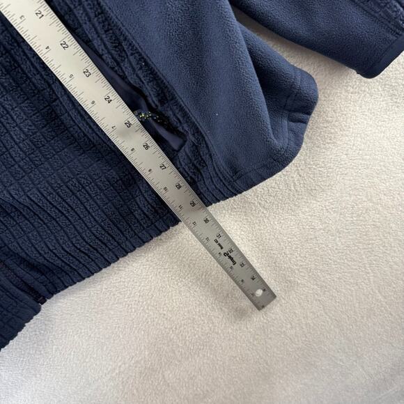 LL Bean Jacket Women's 2X Plus Blue Zip Mountain Classic Windproof Fleece Preppy - Picture 4 of 10